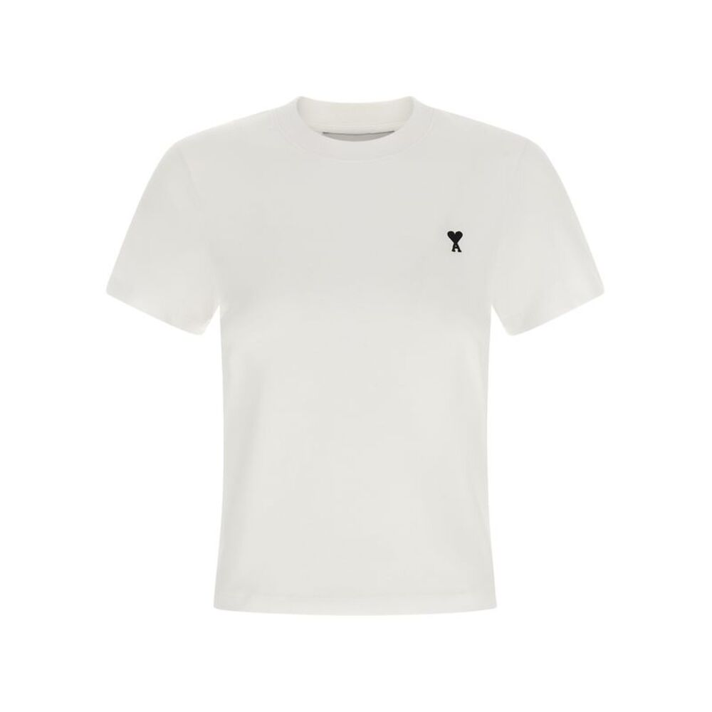 Ami Paris Women 'Ami De Coeur' Cropped T-Shirt